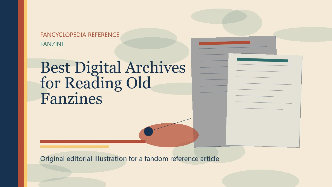 Best Digital Archives for Reading Old Fanzines editorial illustration