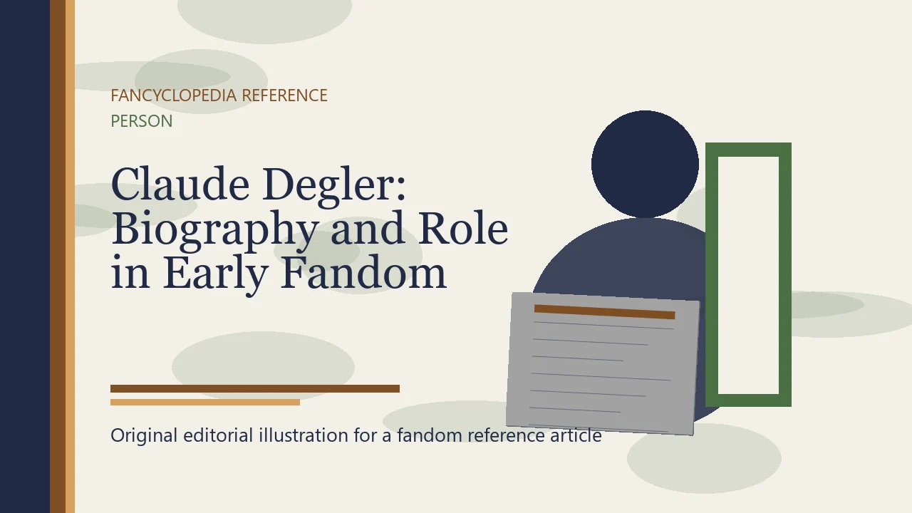 Claude Degler: Biography and Role in Early Fandom editorial illustration