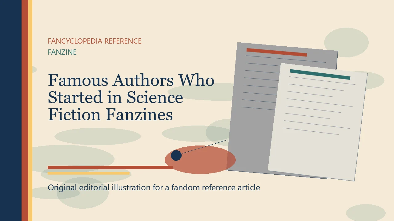 Famous Authors Who Started in Science Fiction Fanzines editorial illustration