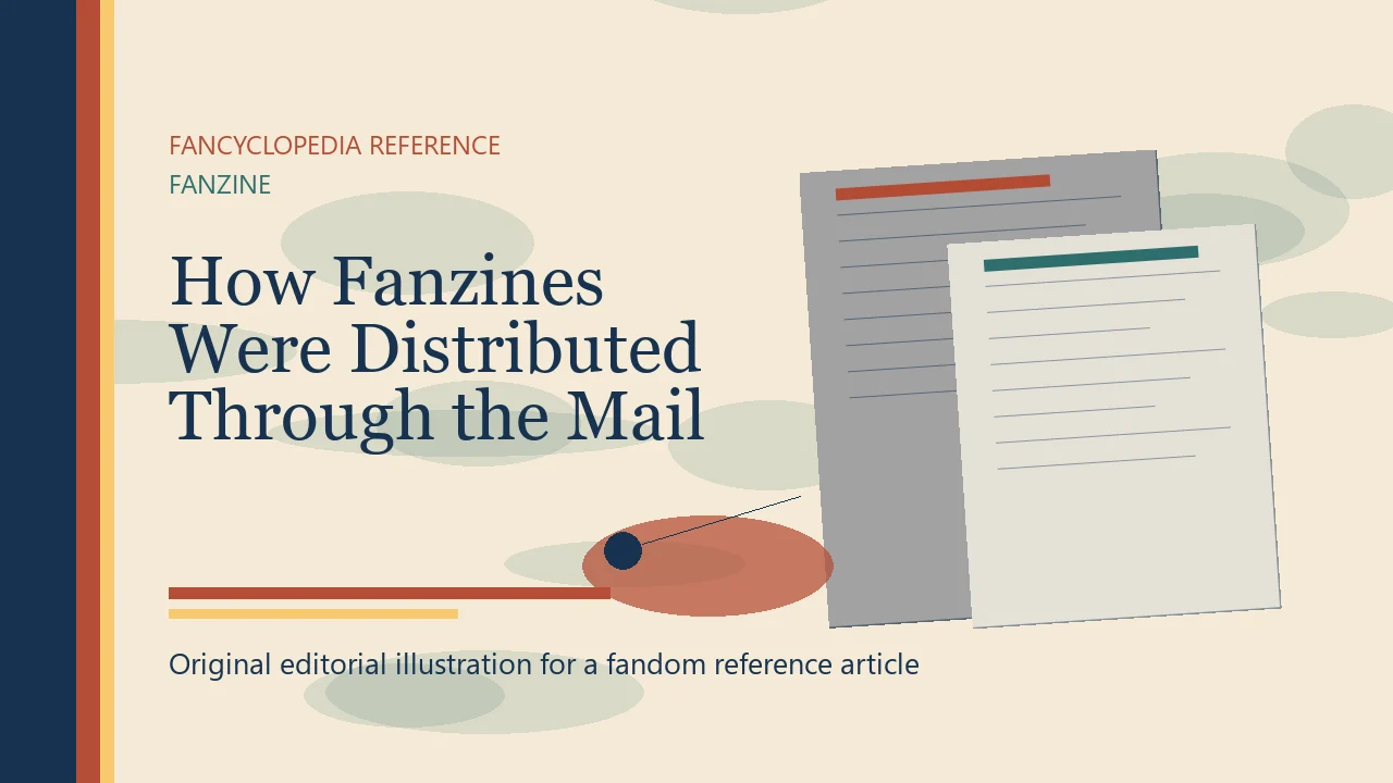 How Fanzines Were Distributed Through the Mail editorial illustration