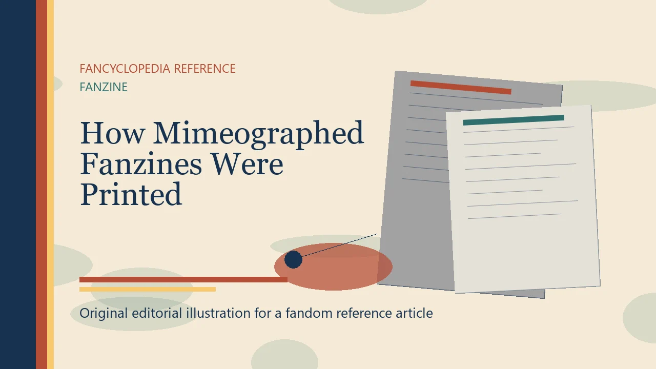 How Mimeographed Fanzines Were Printed editorial illustration
