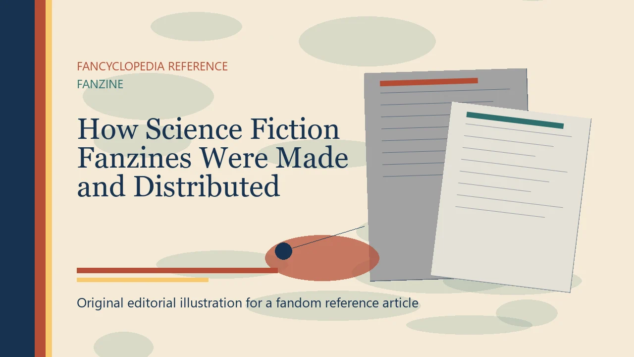 How Science Fiction Fanzines Were Made and Distributed editorial illustration