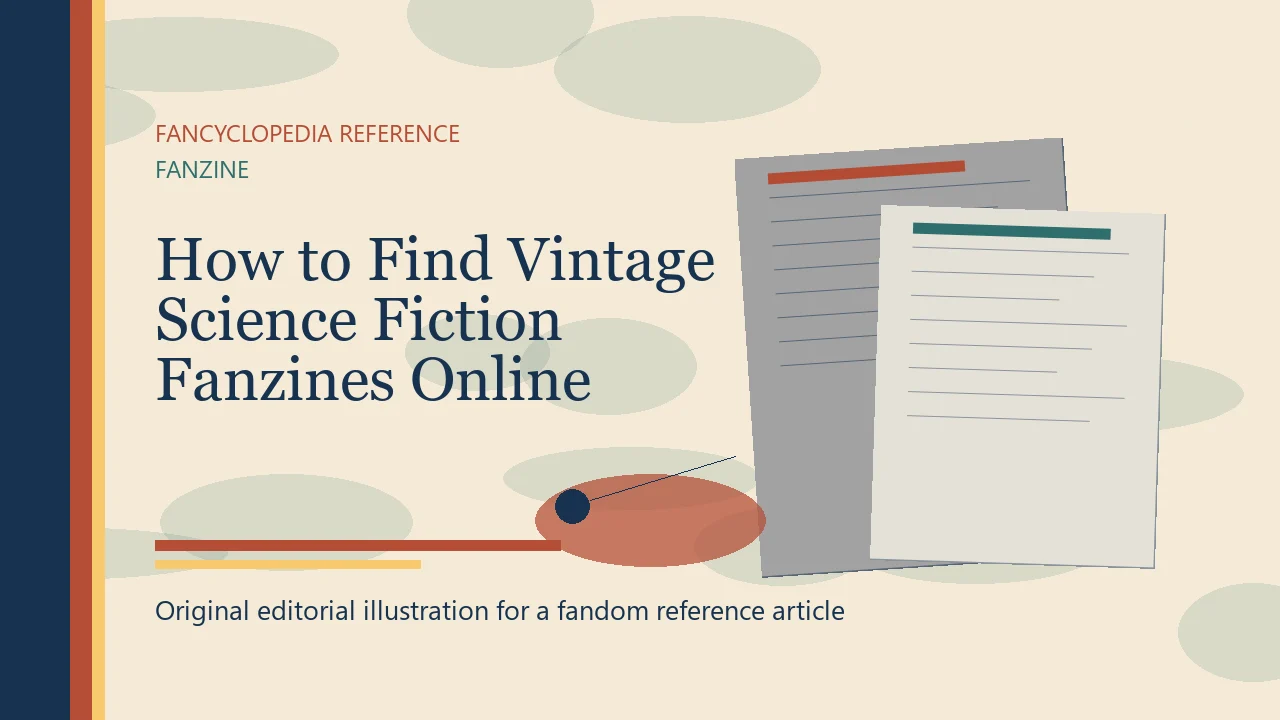 How to Find Vintage Science Fiction Fanzines Online editorial illustration