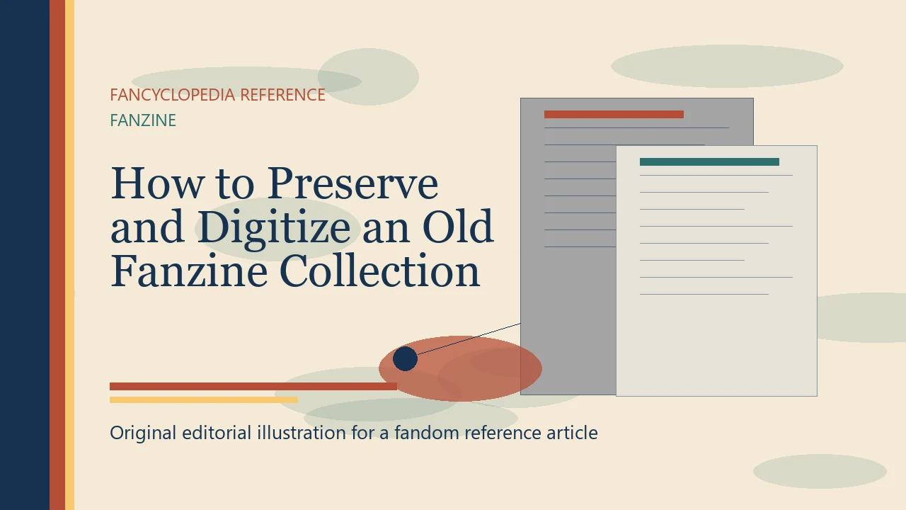 How to Preserve and Digitize an Old Fanzine Collection editorial illustration
