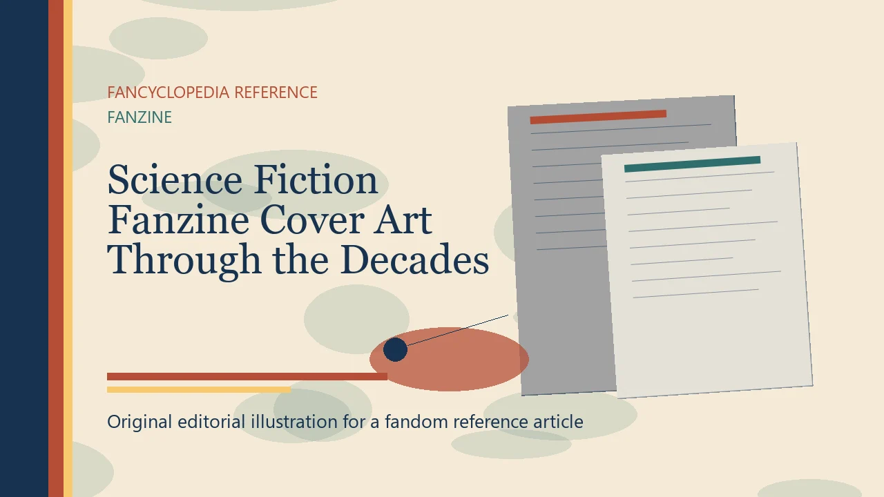 Science Fiction Fanzine Cover Art Through the Decades editorial illustration