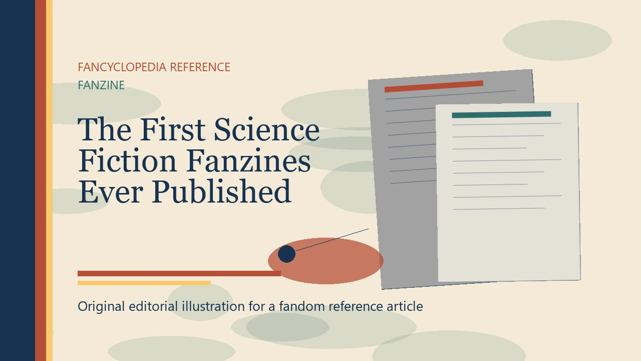 The First Science Fiction Fanzines Ever Published editorial illustration