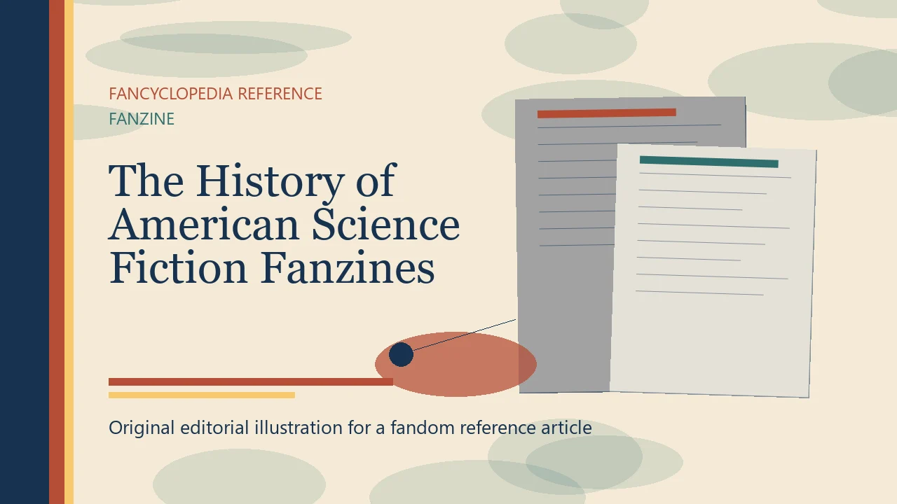 The History of American Science Fiction Fanzines editorial illustration