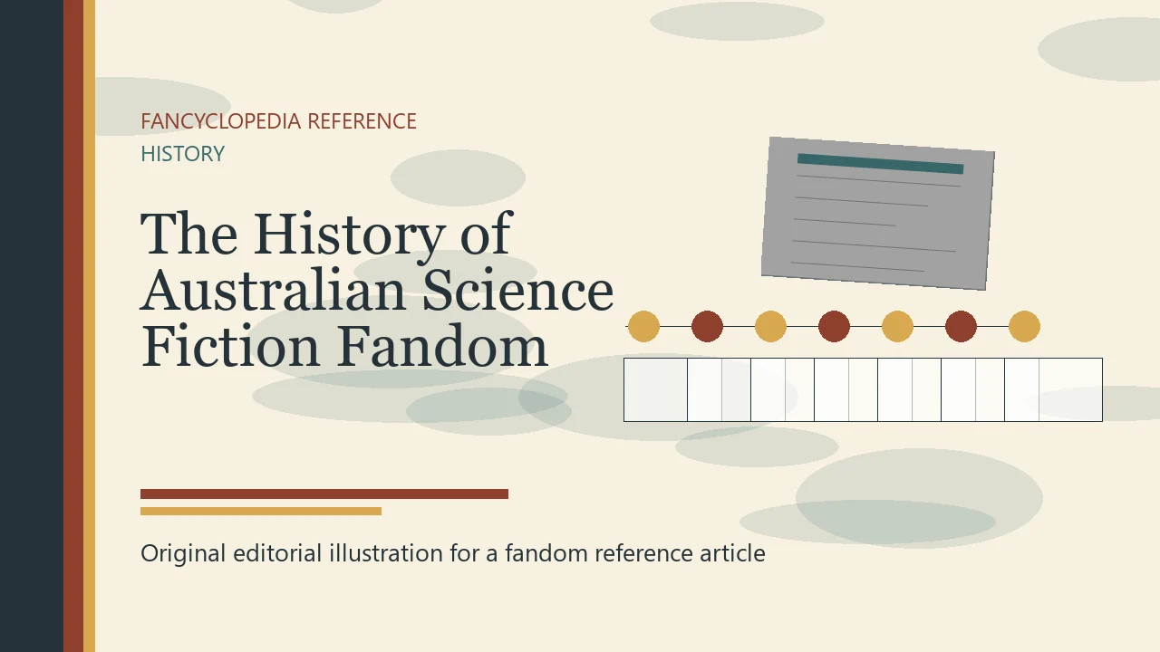 The History of Australian Science Fiction Fandom editorial illustration