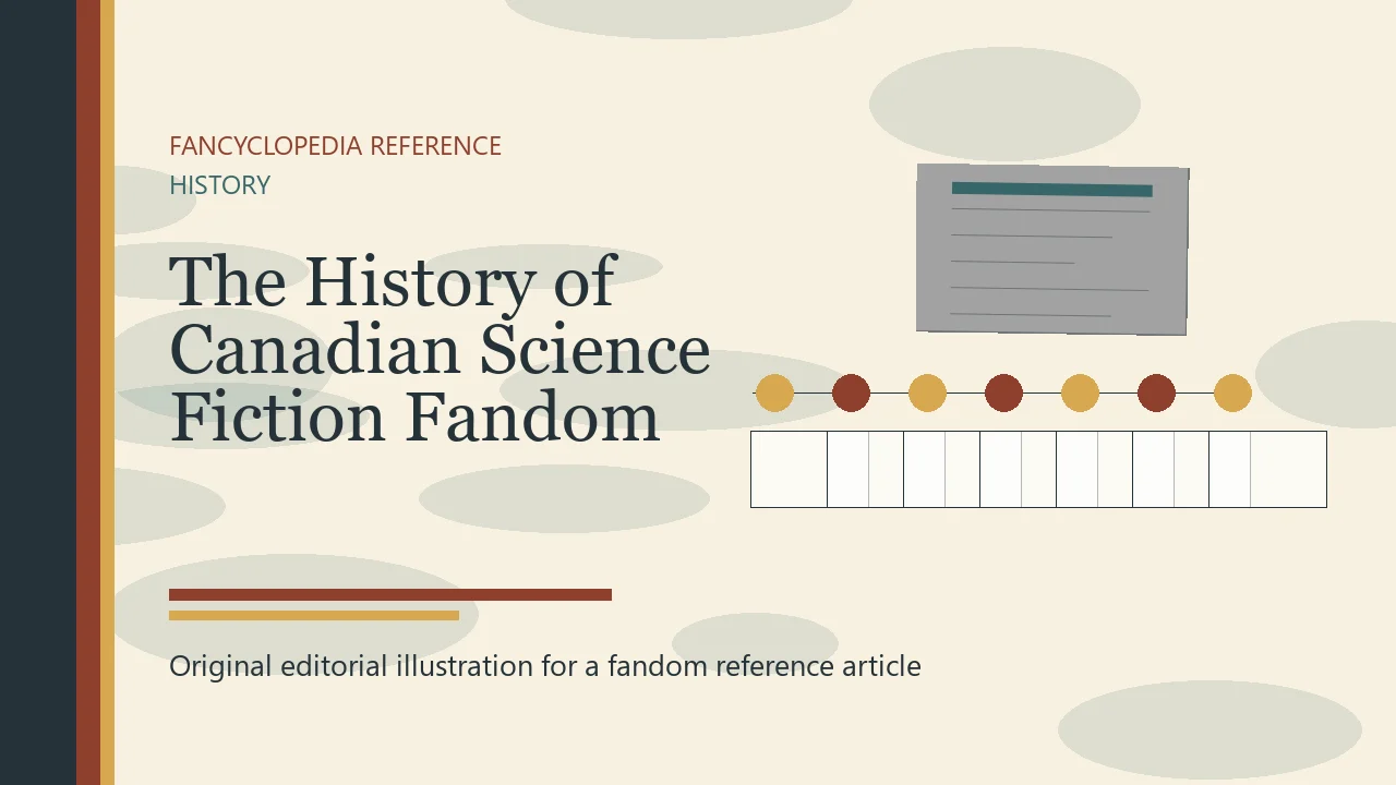 The History of Canadian Science Fiction Fandom editorial illustration
