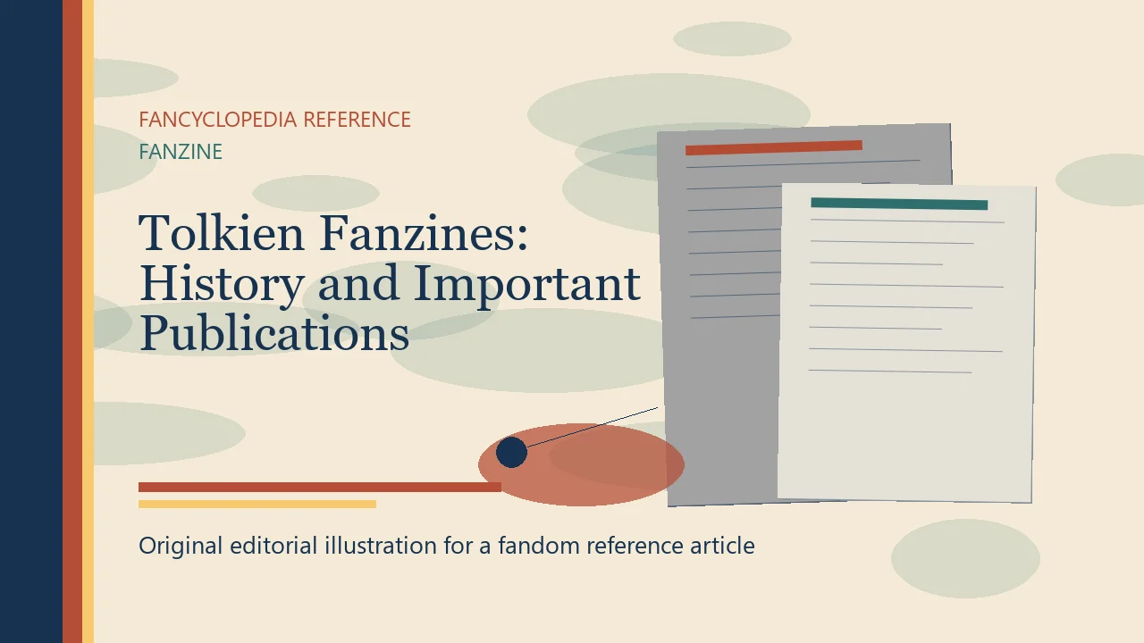 Tolkien Fanzines: History and Important Publications editorial illustration