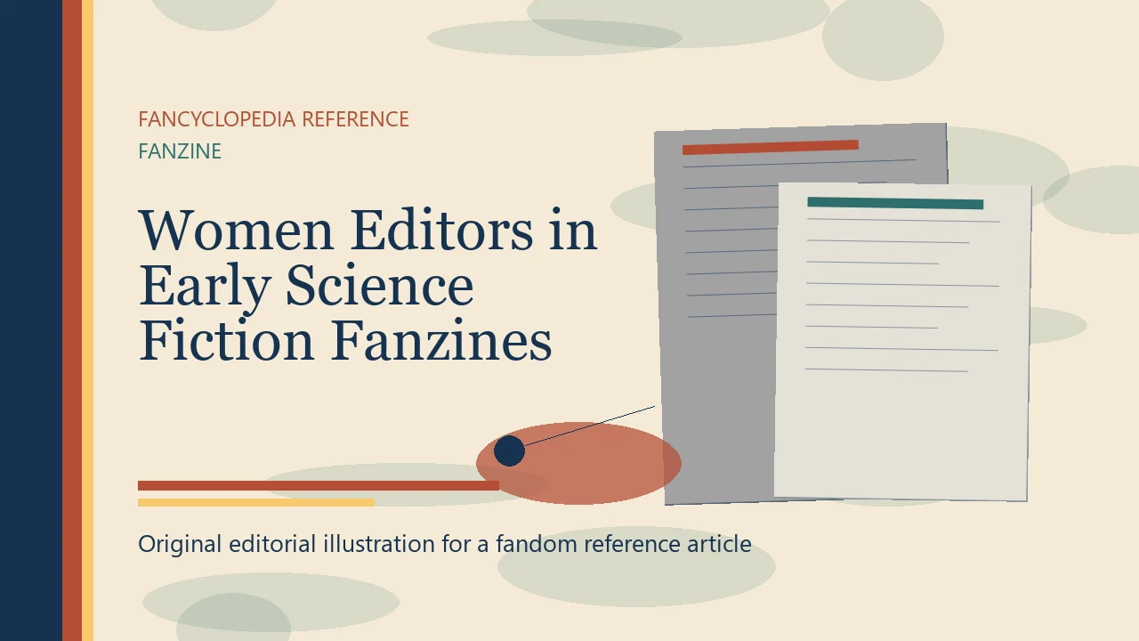 Women Editors in Early Science Fiction Fanzines editorial illustration