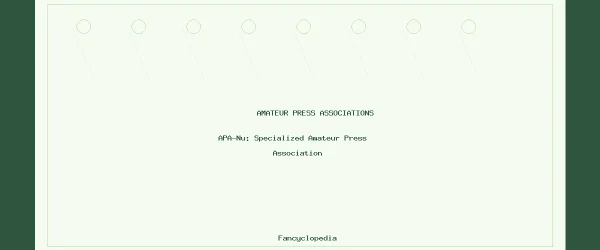 APA-Nu: Specialized Amateur Press Association