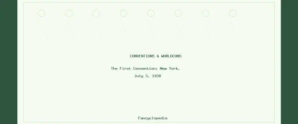The First Convention: New York, July 3, 1938