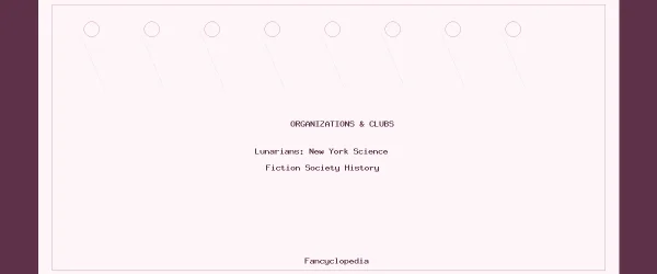 Lunarians: New York Science Fiction Society History